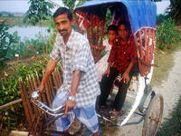 Mafuzar, a rickshaw puller.